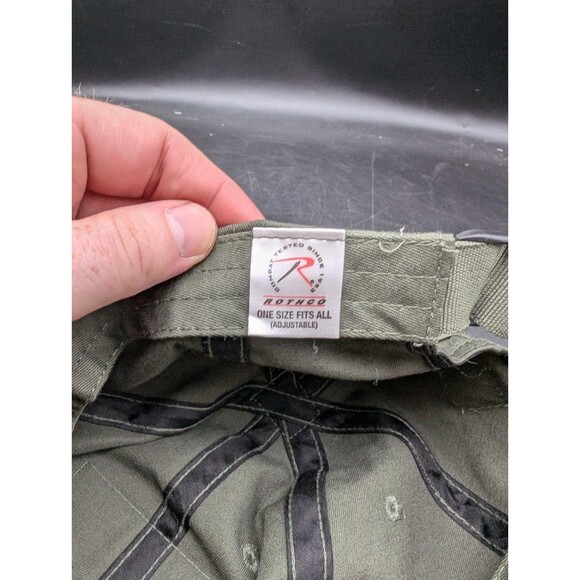 Rothco Military Hat StrapBack Tactical Cap EUC American Flag Patch Lot of 2 - Picture 13 of 13